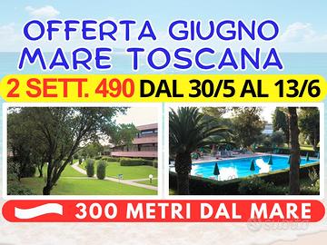 Toscana 300 MT dal mare appartamento giugno luglio
