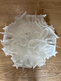 Lampada a sospensione grande Slamp Veli bianca