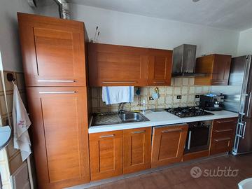 Cucina componibile completa effetto legno 336 cm