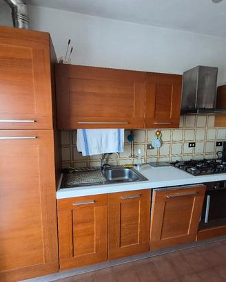 Cucina componibile completa effetto legno 336 cm