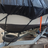 Barca semicabinato con carello