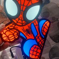lampada spiderman