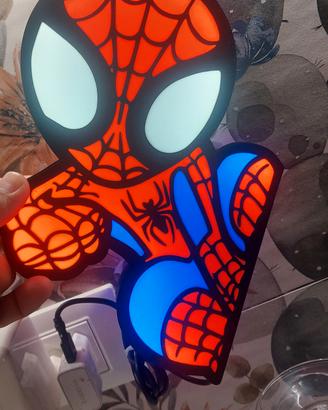 lampada spiderman