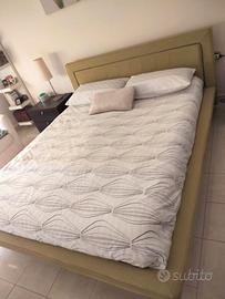 Letto Berloni matrimoniale con materasso Dorelan
