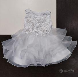 Abito da cerimonia neonata bianco