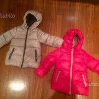 N.2 piumino bambina Benetton 18/24 mesi originali