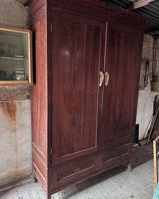 Armadio antico 2 ante in legno massello