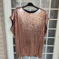 Blusa paillettes rosa antico.💄✨🫦👠🎉