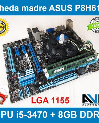 Scheda madre ASUS P8H61-M Core i5-3470 8GB DDR3