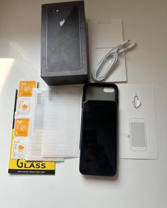 iPhone 8 64GB nero + Accessori nuovi