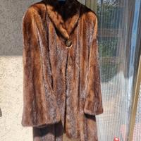 pelliccia vera in visone usata 3 volte 