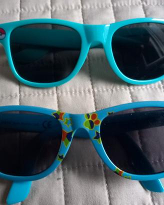 2 occhiali da sole per bimbo 3/5 anni