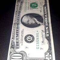 10 dollari 1974 serie sostitutiva stella asterisco