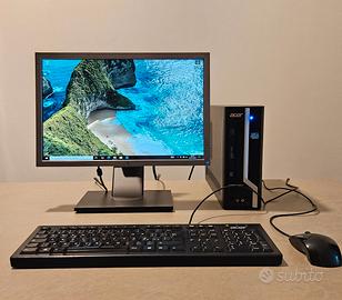 PC Computer Acer con monitor tastiera e mouse