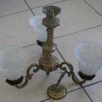 Lampadario classico in ottone fuso 3 luci