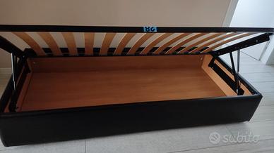 Letto contenitore con materasso
