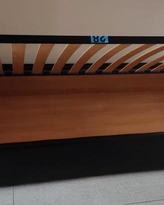 Letto contenitore con materasso