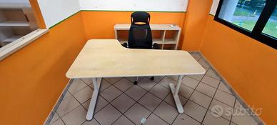 Scrivania angolare 160x80 regolabile