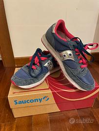 Saucony Jazz da donna fucsia e blu