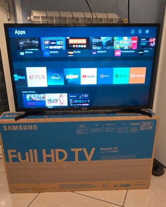 Smart Tv Samsung 32 LED Full HD scatola telecomand