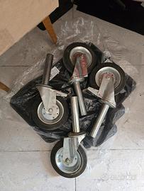 Ruote girevole per ponteggi, N 4 e pistola vernice