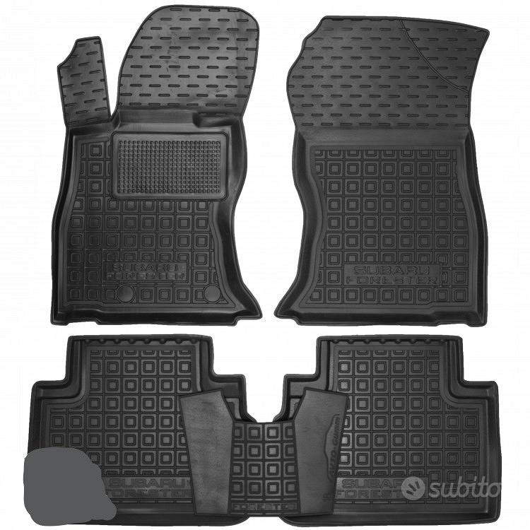 MTM Tappetini Auto Per Subaru Forester IV (SJ) Dal 02.2013 – Su Misura In Moquette, Set 4 Pezzi, Colore Nero, Antiscivolo, Made In Italy