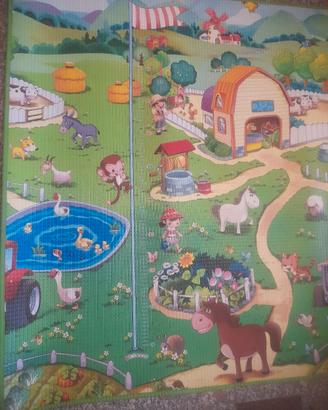Tappeto gomma area giochi 