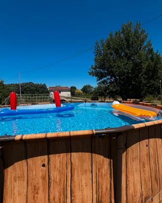 Piscina Bestway effetto legno diametro 5,5 metri