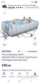 piscina bestway power Steel 