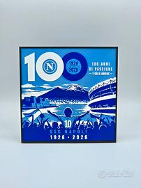 Quadro Centenario Napoli 1926-2026  20x20cm