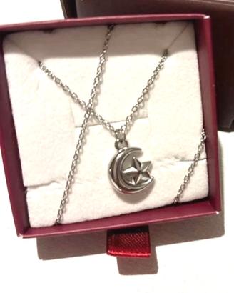 Collana stella e luna