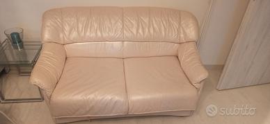 Divano letto in pelle 2 posti By Natuzzi