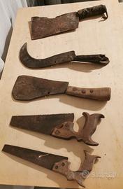 vecchi utensili da lavoro in campagna