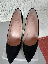 scarpe eleganti nere tacco comodo 