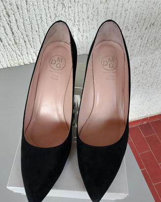 scarpe eleganti nere tacco comodo 