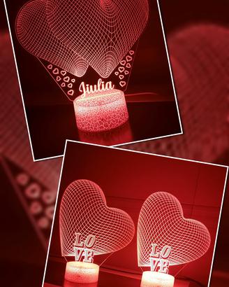 Idea per San Valentino e anniversario lampada led