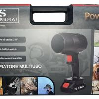 Soffiatore turbo doppia batteria per auto moto