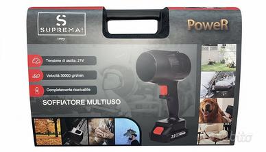 Soffiatore turbo doppia batteria per auto moto
