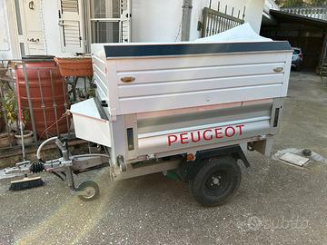 CARRELLO RIMORCHIO IN ALLUMINIO CHIUSO RIBALTABILE