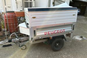 CARRELLO RIMORCHIO IN ALLUMINIO CHIUSO RIBALTABILE