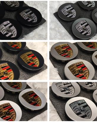 Nuovo" OEM Tappi copri mozzo Porsche 76mm e 65mm