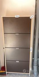 Scarpiera in legno salva spazio