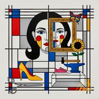 Quadro Moderno Astratto - 60x60