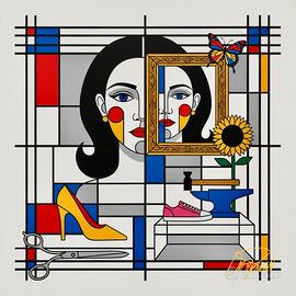 Quadro Moderno Astratto - 60x60