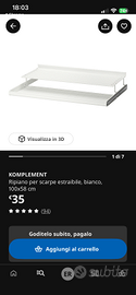 Mensola per scarpe Ikea Komplement