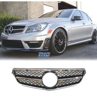 GRIGLIA MERCEDES W204 11-14 NERO CROMATO LOOK AMG 