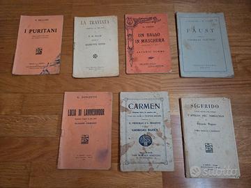 7 libretti d'opera antichi