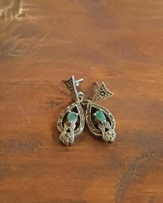 Set con Fiori - Orecchini, Spilla e Bracciale
