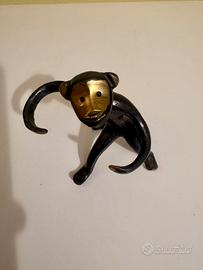 Scimmietta in ottone vintage anni 50  Walter Bosse