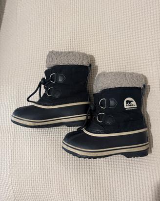 Sorel scarponcini bimbo nero e bianco
